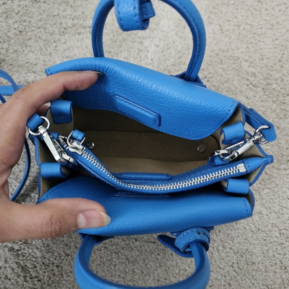 Authentic MCM Blue Leather Mini Bag - Picture 14 of 14